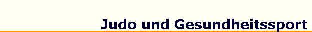 Judo und Gesundheitssport