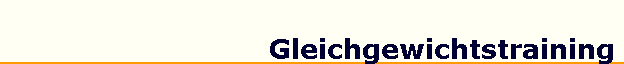 Gleichgewichtstraining