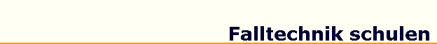 Falltechnik schulen